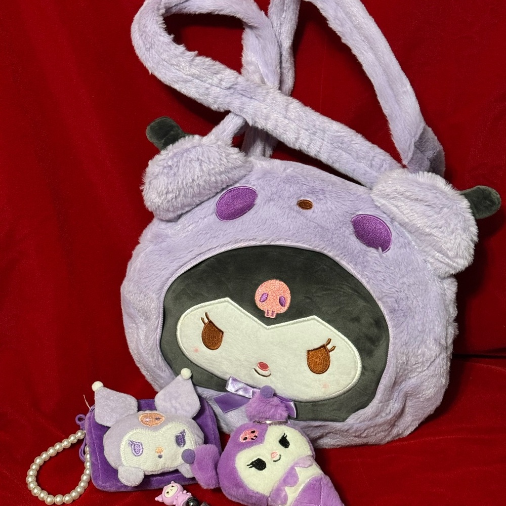 BUNDLE-Kuromi Plush Bag